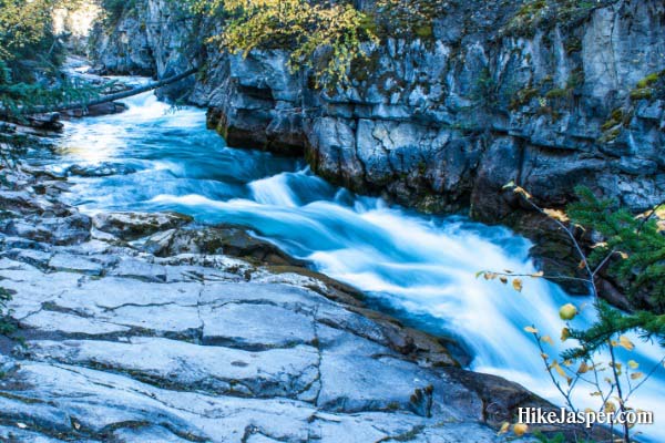 Jasper National Park Maligne River in Maligne Canyon